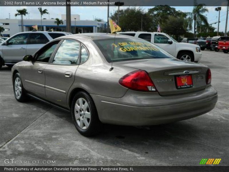 Arizona Beige Metallic / Medium Parchment 2002 Ford Taurus LX
