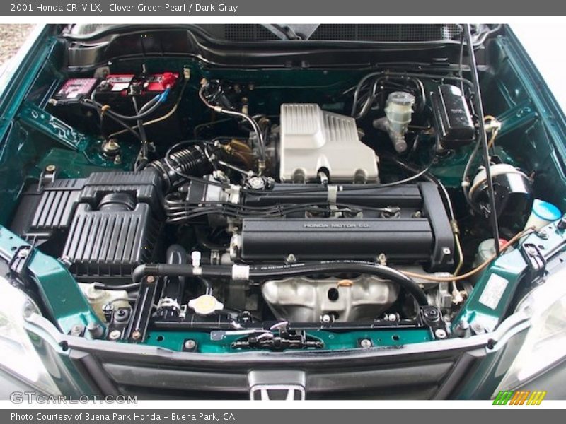 Clover Green Pearl / Dark Gray 2001 Honda CR-V LX