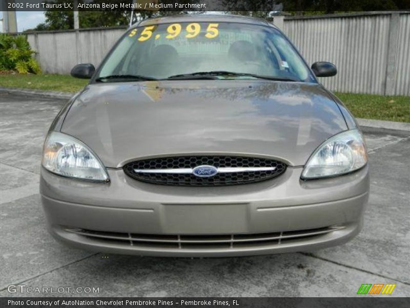 Arizona Beige Metallic / Medium Parchment 2002 Ford Taurus LX