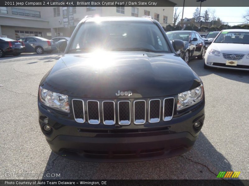 Brilliant Black Crystal Pearl / Dark Slate Gray 2011 Jeep Compass 2.4 Latitude 4x4
