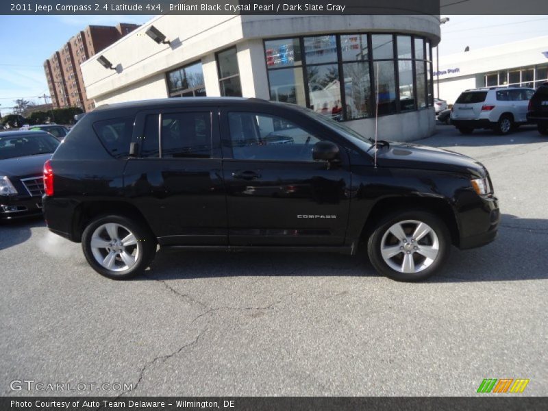 Brilliant Black Crystal Pearl / Dark Slate Gray 2011 Jeep Compass 2.4 Latitude 4x4