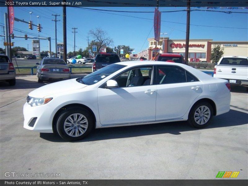 Super White / Ash 2012 Toyota Camry LE