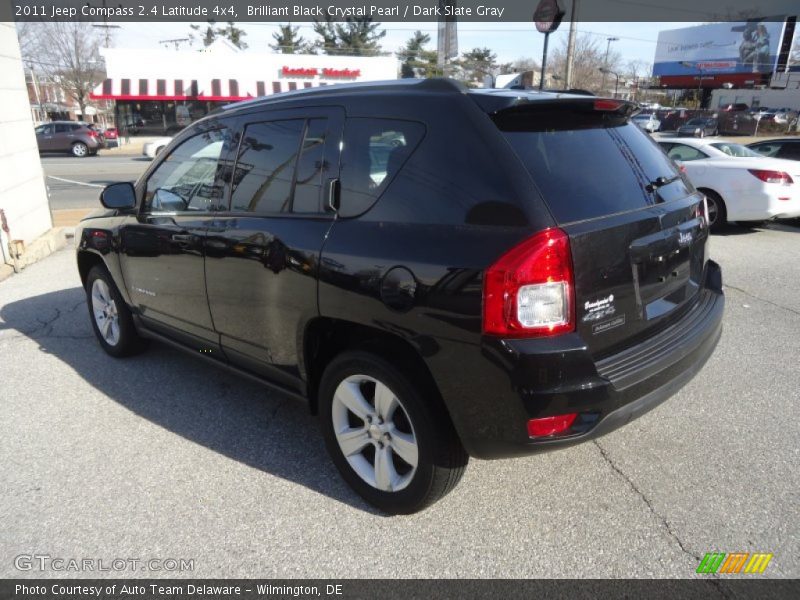 Brilliant Black Crystal Pearl / Dark Slate Gray 2011 Jeep Compass 2.4 Latitude 4x4