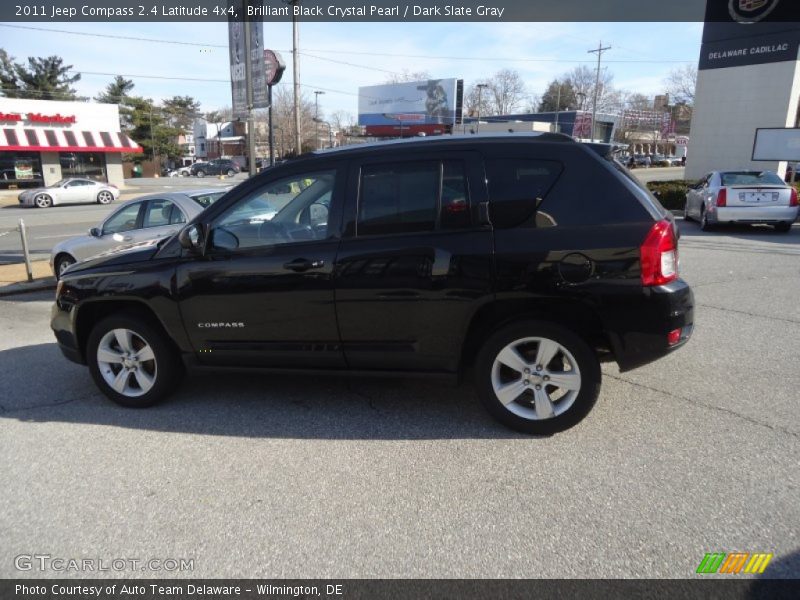 Brilliant Black Crystal Pearl / Dark Slate Gray 2011 Jeep Compass 2.4 Latitude 4x4