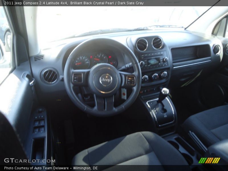 Brilliant Black Crystal Pearl / Dark Slate Gray 2011 Jeep Compass 2.4 Latitude 4x4