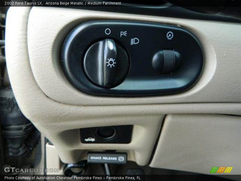 Controls of 2002 Taurus LX