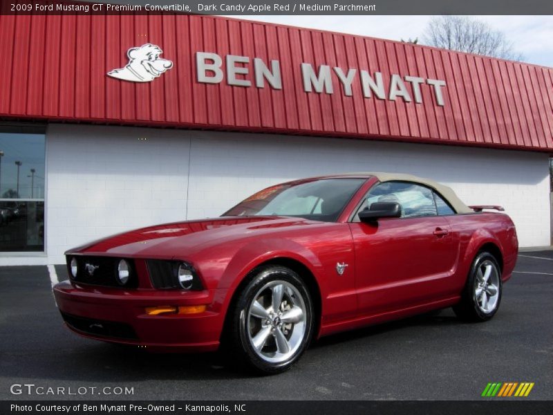Dark Candy Apple Red / Medium Parchment 2009 Ford Mustang GT Premium Convertible