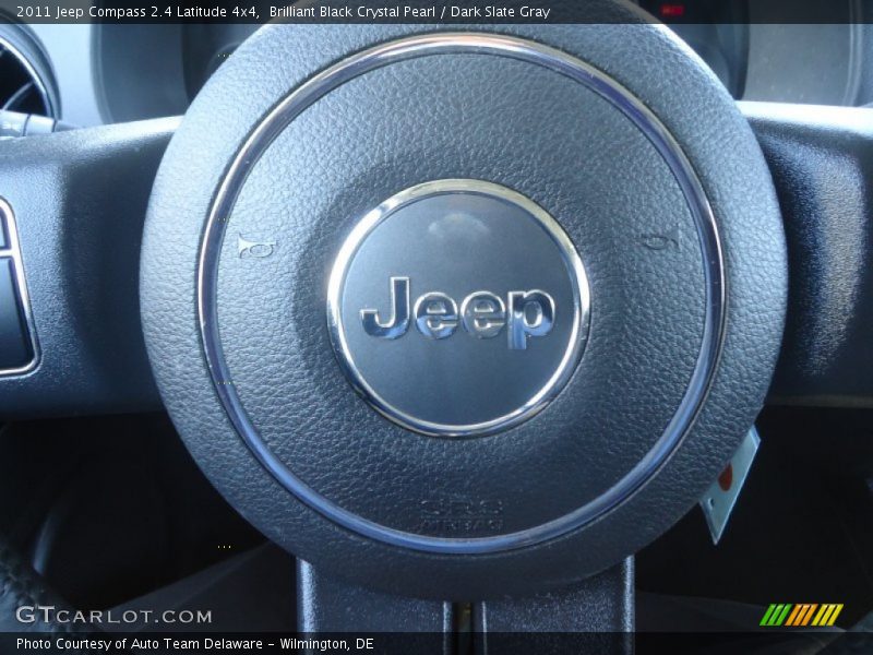 Brilliant Black Crystal Pearl / Dark Slate Gray 2011 Jeep Compass 2.4 Latitude 4x4