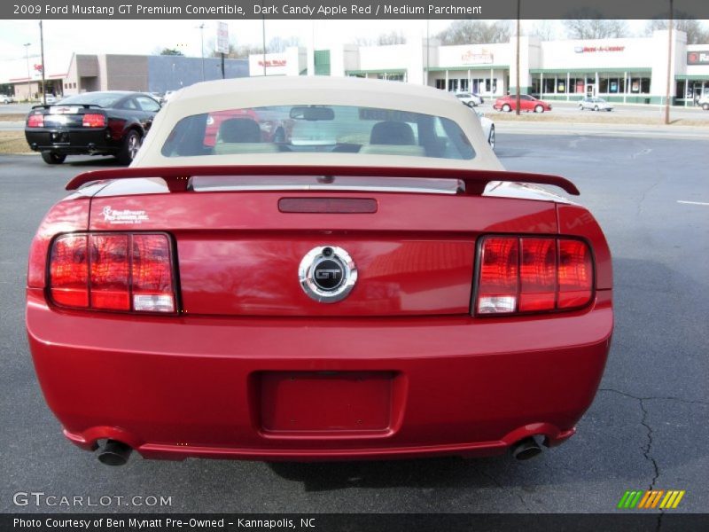 Dark Candy Apple Red / Medium Parchment 2009 Ford Mustang GT Premium Convertible