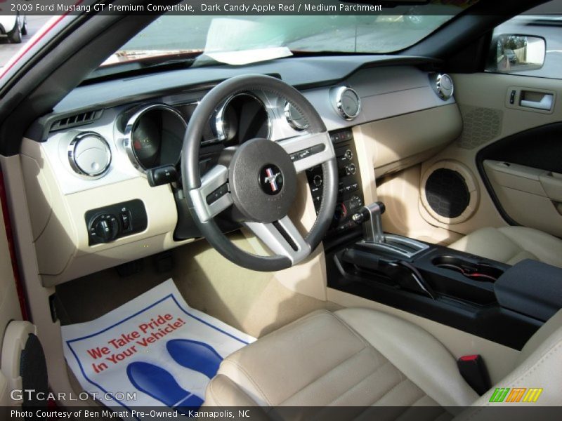 Dark Candy Apple Red / Medium Parchment 2009 Ford Mustang GT Premium Convertible