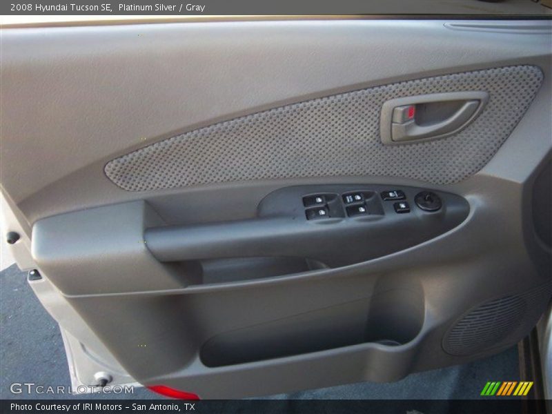 Platinum Silver / Gray 2008 Hyundai Tucson SE