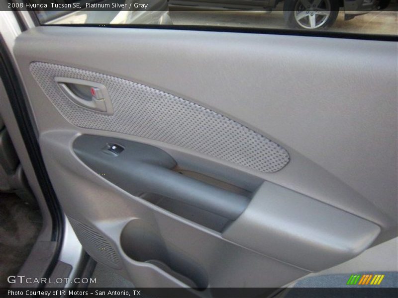 Platinum Silver / Gray 2008 Hyundai Tucson SE