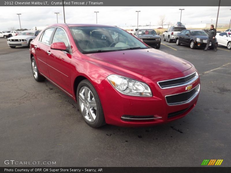 Crystal Red Tintcoat / Titanium 2012 Chevrolet Malibu LT