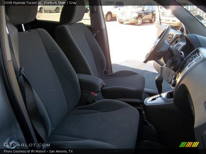 Platinum Silver / Gray 2008 Hyundai Tucson SE