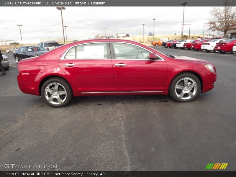 Crystal Red Tintcoat / Titanium 2012 Chevrolet Malibu LT