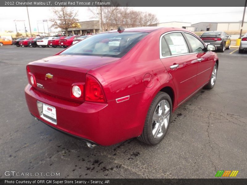 Crystal Red Tintcoat / Titanium 2012 Chevrolet Malibu LT