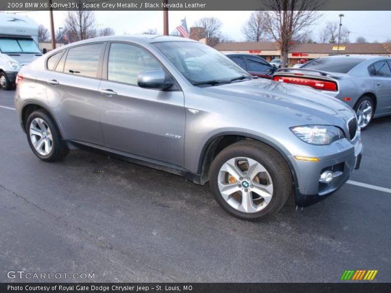 Space Grey Metallic / Black Nevada Leather 2009 BMW X6 xDrive35i