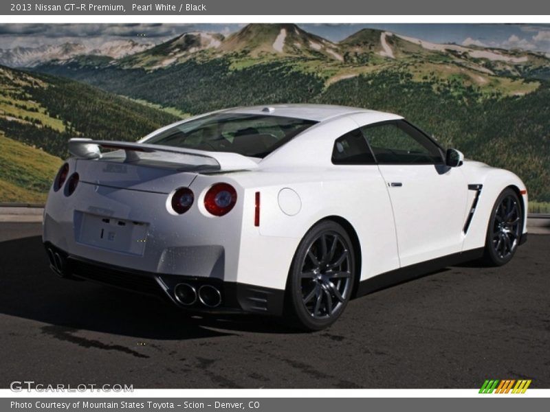 Pearl White / Black 2013 Nissan GT-R Premium