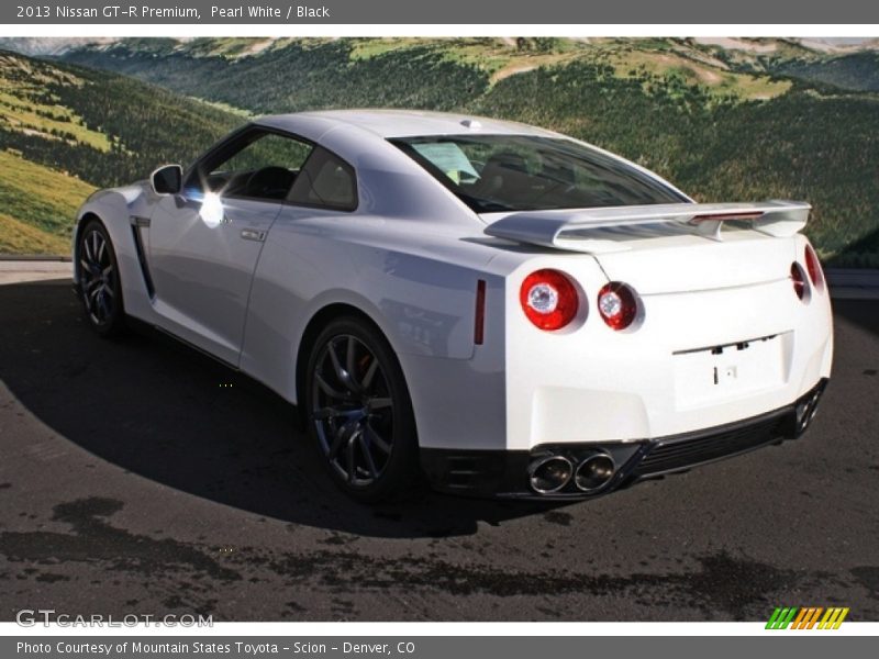 Pearl White / Black 2013 Nissan GT-R Premium