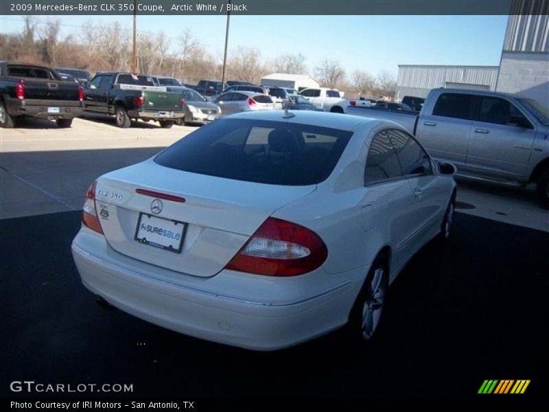 Arctic White / Black 2009 Mercedes-Benz CLK 350 Coupe