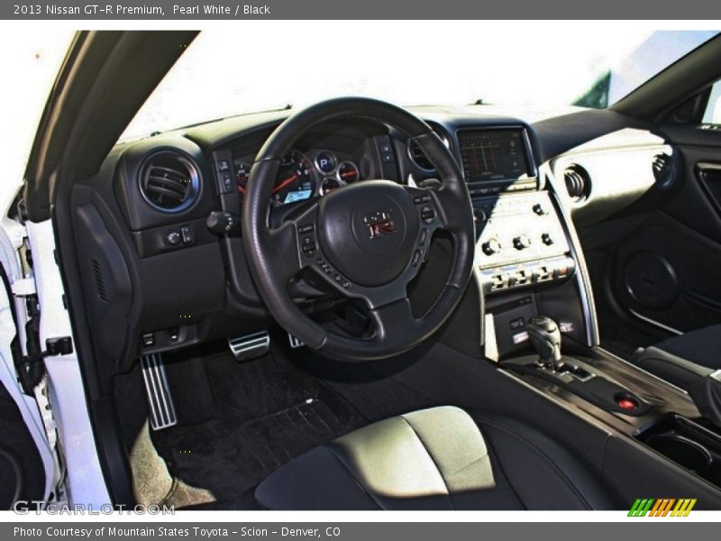 Pearl White / Black 2013 Nissan GT-R Premium