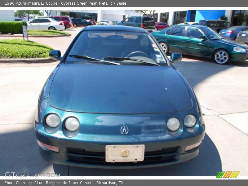 Cypress Green Pearl Metallic / Beige 1996 Acura Integra LS Coupe