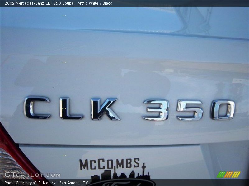 Arctic White / Black 2009 Mercedes-Benz CLK 350 Coupe