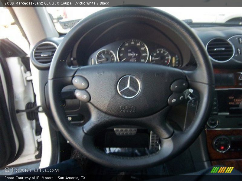 Arctic White / Black 2009 Mercedes-Benz CLK 350 Coupe