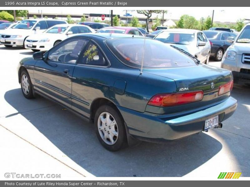 Cypress Green Pearl Metallic / Beige 1996 Acura Integra LS Coupe
