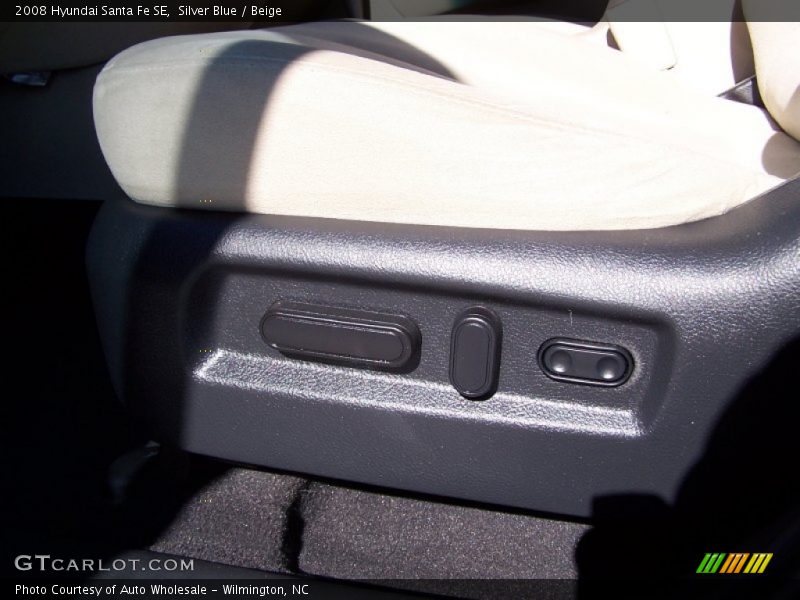 Silver Blue / Beige 2008 Hyundai Santa Fe SE