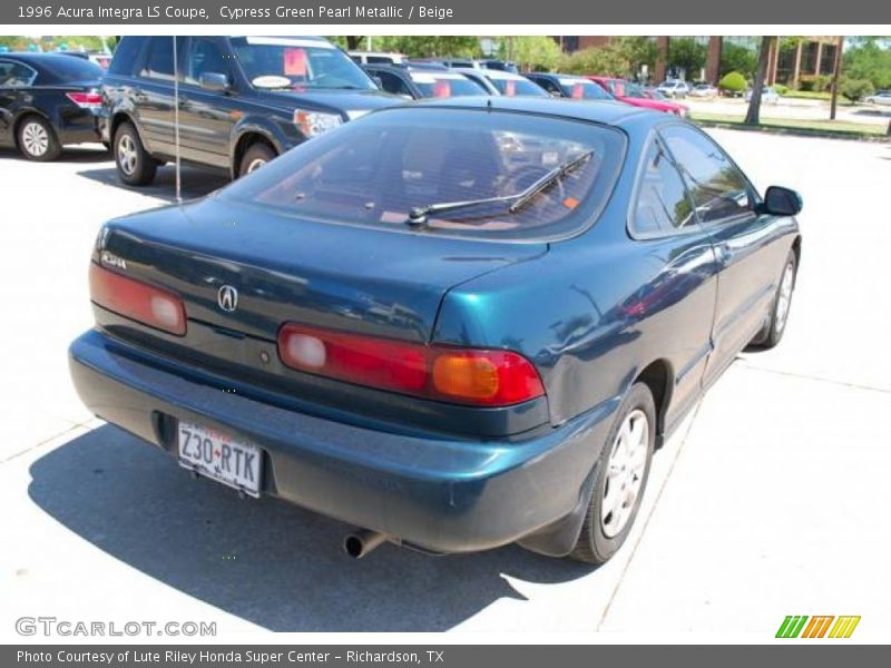 Cypress Green Pearl Metallic / Beige 1996 Acura Integra LS Coupe