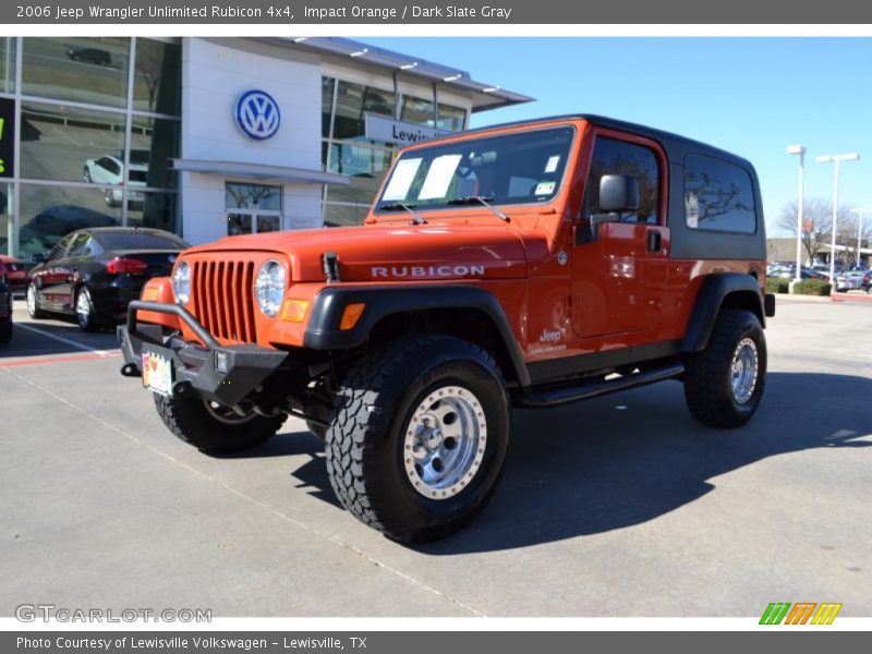 Impact Orange / Dark Slate Gray 2006 Jeep Wrangler Unlimited Rubicon 4x4
