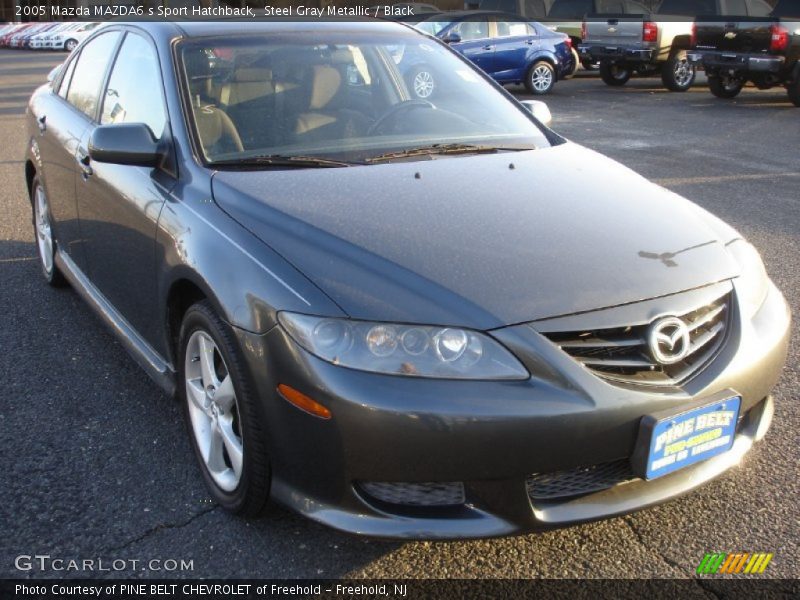 Steel Gray Metallic / Black 2005 Mazda MAZDA6 s Sport Hatchback