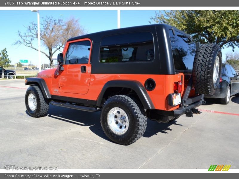 Impact Orange / Dark Slate Gray 2006 Jeep Wrangler Unlimited Rubicon 4x4