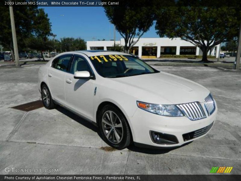 White Chocolate Tri-Coat / Light Camel 2009 Lincoln MKS Sedan