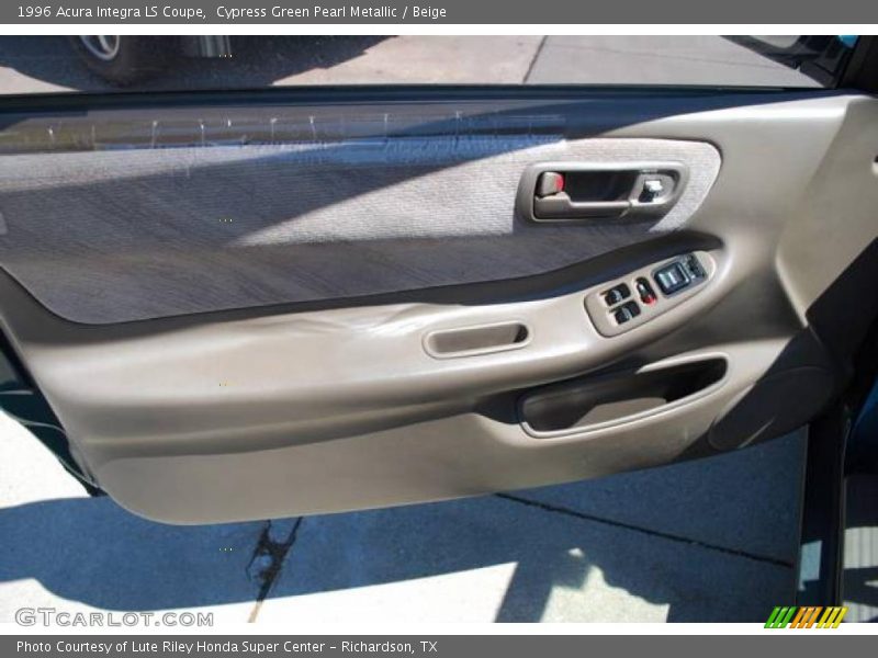 Cypress Green Pearl Metallic / Beige 1996 Acura Integra LS Coupe