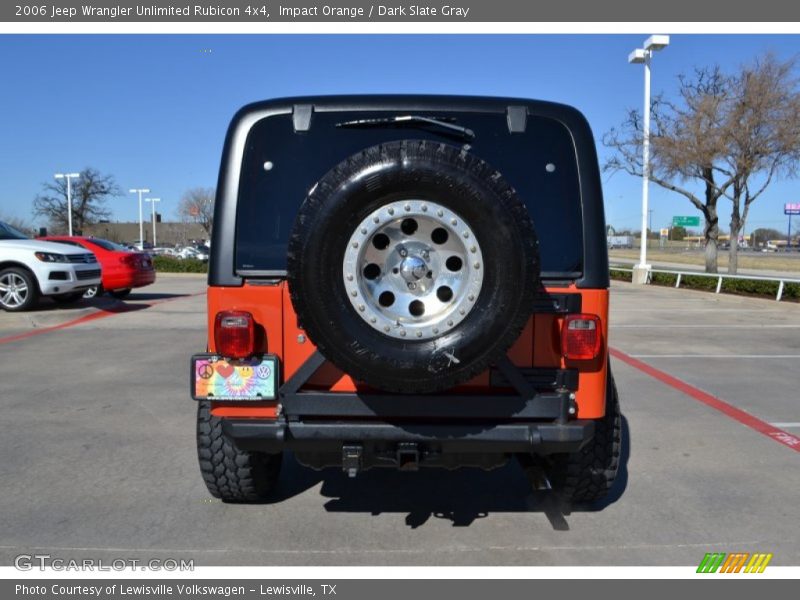 Impact Orange / Dark Slate Gray 2006 Jeep Wrangler Unlimited Rubicon 4x4