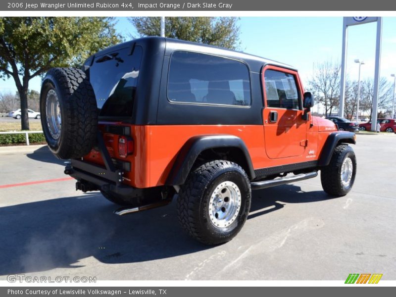 Impact Orange / Dark Slate Gray 2006 Jeep Wrangler Unlimited Rubicon 4x4
