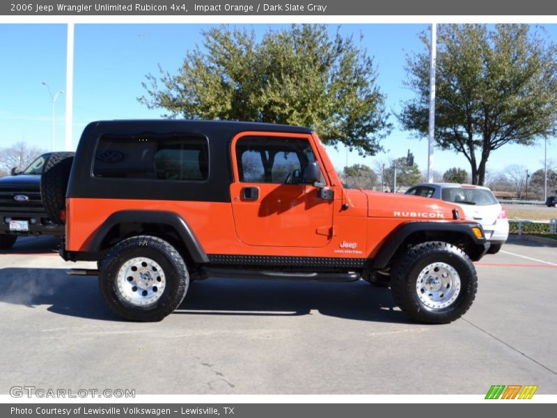 Impact Orange / Dark Slate Gray 2006 Jeep Wrangler Unlimited Rubicon 4x4