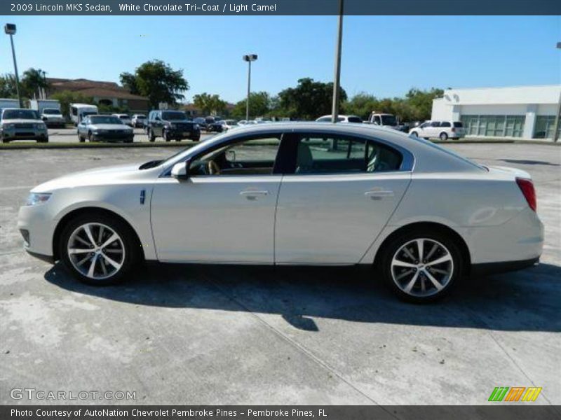White Chocolate Tri-Coat / Light Camel 2009 Lincoln MKS Sedan