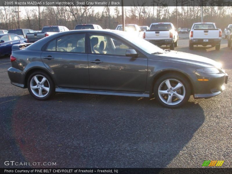 Steel Gray Metallic / Black 2005 Mazda MAZDA6 s Sport Hatchback