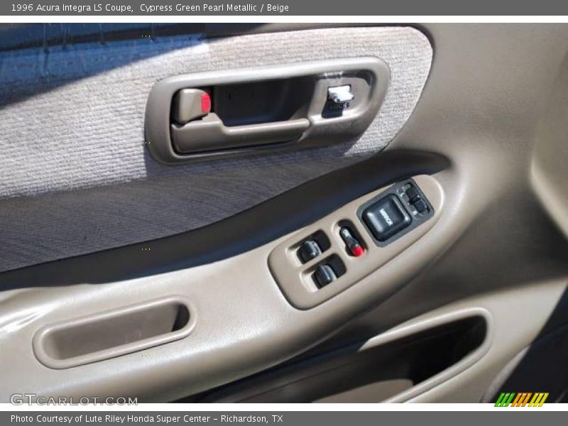 Cypress Green Pearl Metallic / Beige 1996 Acura Integra LS Coupe