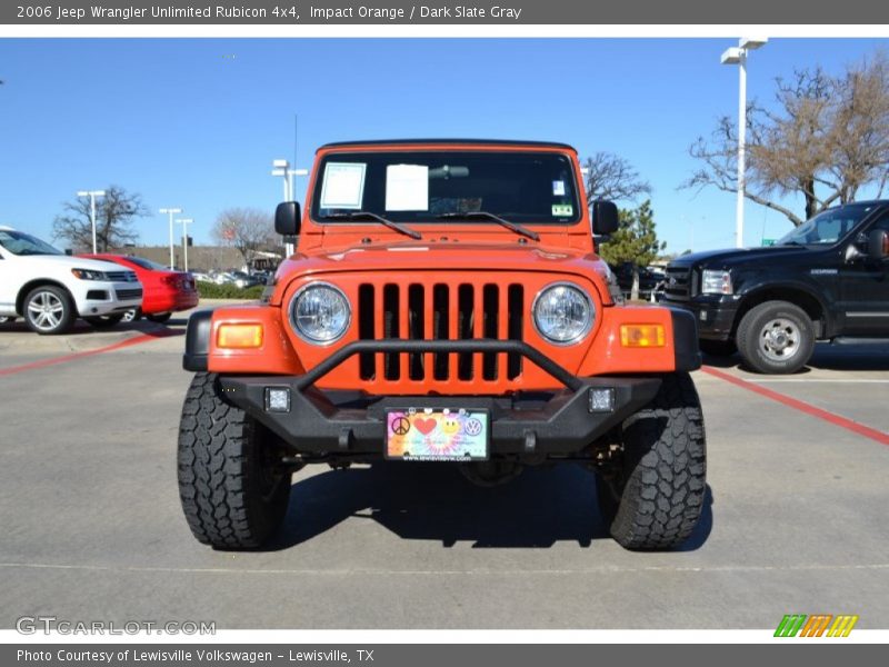 Impact Orange / Dark Slate Gray 2006 Jeep Wrangler Unlimited Rubicon 4x4