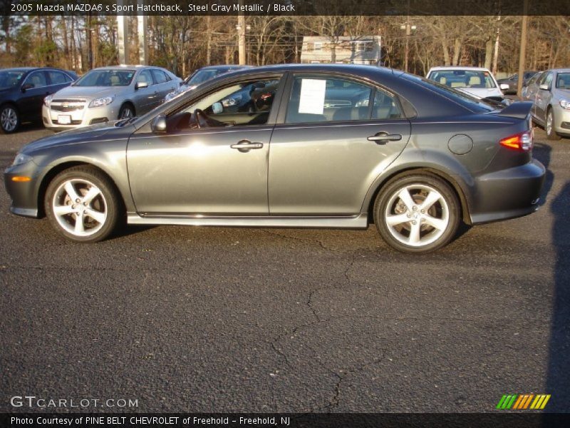 Steel Gray Metallic / Black 2005 Mazda MAZDA6 s Sport Hatchback