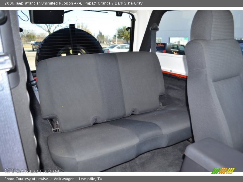Rear Seat of 2006 Wrangler Unlimited Rubicon 4x4