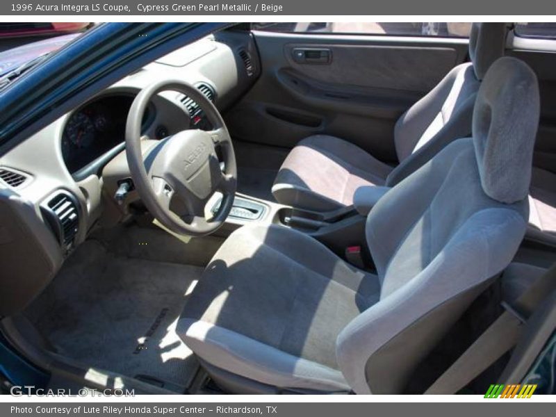 Cypress Green Pearl Metallic / Beige 1996 Acura Integra LS Coupe