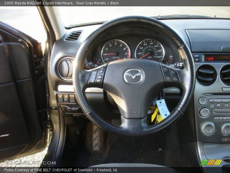 Steel Gray Metallic / Black 2005 Mazda MAZDA6 s Sport Hatchback