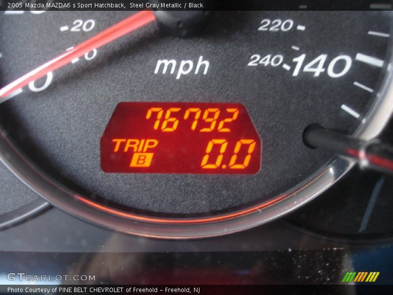 Steel Gray Metallic / Black 2005 Mazda MAZDA6 s Sport Hatchback
