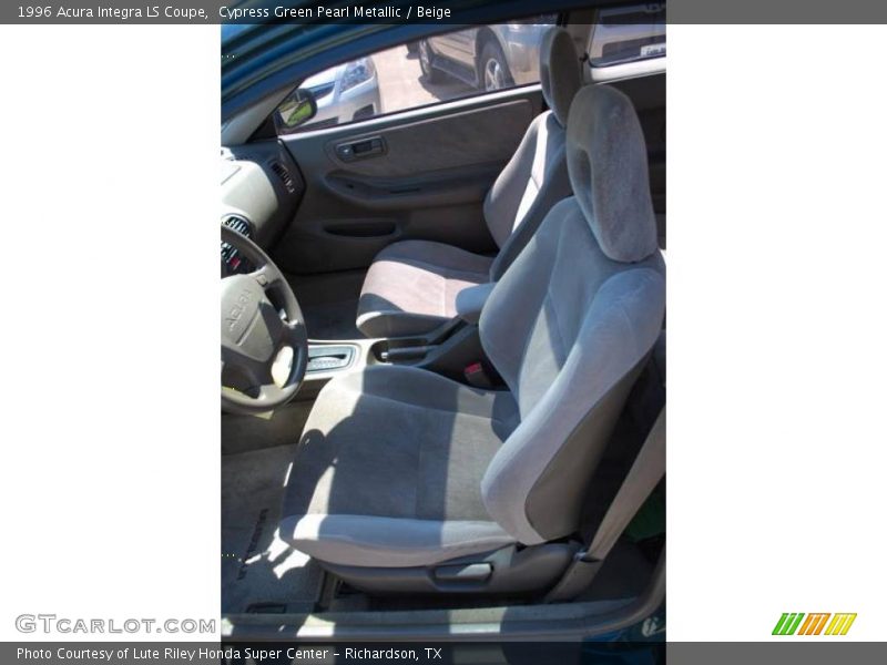 Cypress Green Pearl Metallic / Beige 1996 Acura Integra LS Coupe