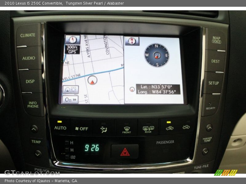 Tungsten Silver Pearl / Alabaster 2010 Lexus IS 250C Convertible